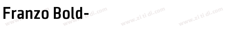 Franzo Bold字体转换
